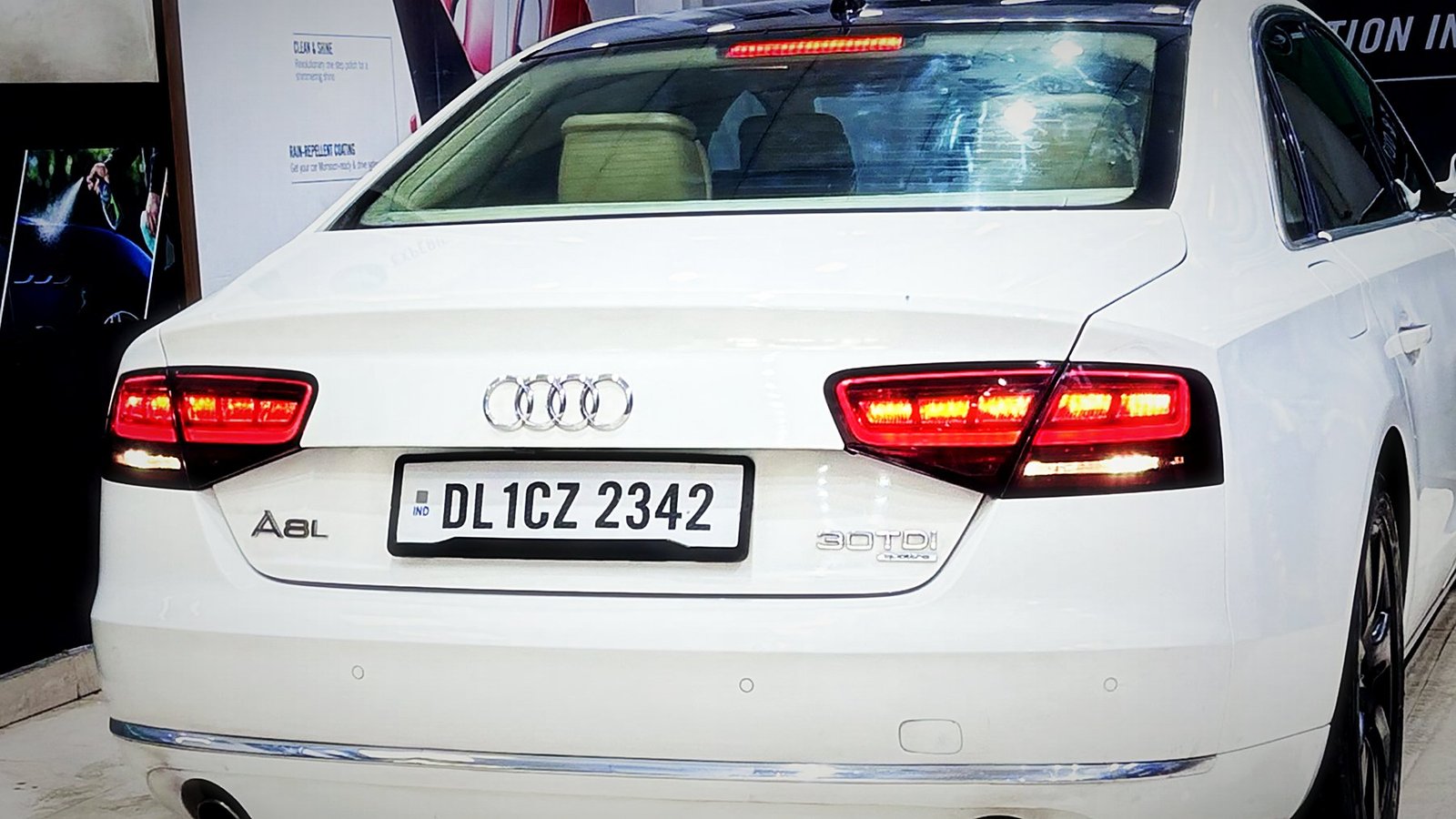 Audi A8L rear after paint correction